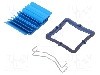 Radiator extrudat, aluminiu, 31mm x 31mm, albastru, Advanced Thermal Solutions - ATS-50310B-C1-R0