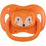 Canpol babies Cute Animals Soother 0-6m suzetă Orange 1 buc