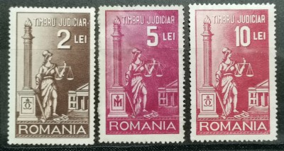 SV * Timbru Judiciar LOT x 3 valori 2 - 5 - 10 LEI foto