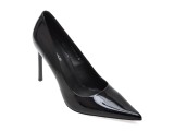 Pantofi eleganti EPICA PREMIUM negri, 26155, din piele naturala lacuita