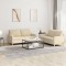 vidaXL Set de canapele cu perne, 2 piese, crem, textil 3201276