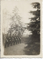 A540 Fotografie defilare militari romani anii 1930 poza veche foto