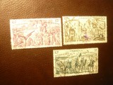 Serie mica Camerun colonie franceza 1946 De la Ciad la Rin, 3 val.stamp.