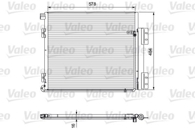 VALEO 815060 NEW PART Condensator, climatizare foto