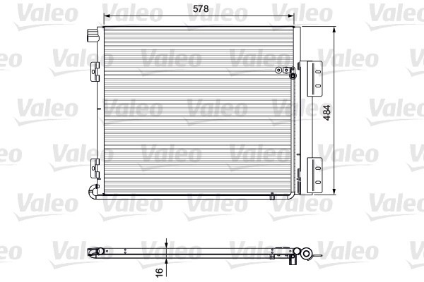 VALEO 815060 NEW PART Condensator, climatizare