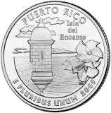 SUA - QUARTER PUERTO RICO 2009 , P sau D - KM 446 - UNC/SERIA TERITORIILE SUA, America de Nord