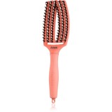Olivia Garden Fingerbrush Boar &amp; Nylon perie de par cu peri de nailon și de mistreț Radiant Peach 1 buc