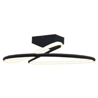 Candelabru led 20w 4000k 25x13cm - negru foto