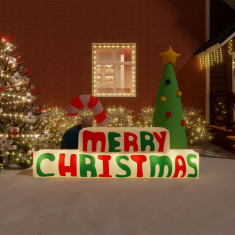 Decoratiune "Merry Christmas" gonflabila, cu LED-uri, 197 cm GartenMobel Dekor
