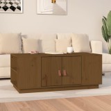 Gossi masuta de cafea, maro miere, 100x50x41 cm, lemn masiv de pin