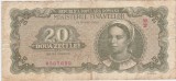 Bancnota Romania 20 Lei 1950, varianta F, Numismatica
