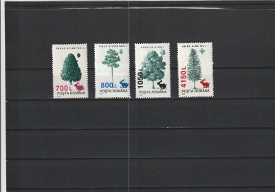 ROMANIA 1998 LP 1456 SPECII FORESTIERE SUPRATIPAR SERIE MNH NESTAMPILATA foto