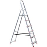 Evotools 681589 - Scara constructii dubla 1.83 m 150 kg 5+P trepte tronson