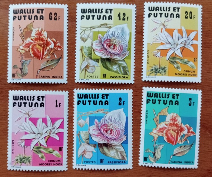 WALIS&amp;FUTUNA(TERIT. Fr.)-&#039;&#039;FLORI-SETde 6v.&#039;&#039;-MNH LUX -NESTAMPIL.-VEZI SCAN