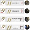 Set 600 Capse pentru pistol de lipit, Bomstom, 6 modele, 0.6/0.8 mm, Argintiu