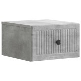 vidaXL Dulap de noapte suspendat cu sertar Gri Beton 33 x 34,5 x 20 cm 897921