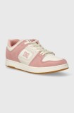 DC sneakers din piele culoarea roz
