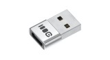 Adaptor Greencell Plug&amp;Play 2.4A USB-A la USB-C transfer de date 480 Mbps 12W aluminiu