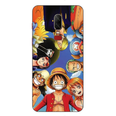 Husa compatibila cu OnePlus 6 Silicon Gel Tpu Model One Piece Crew foto