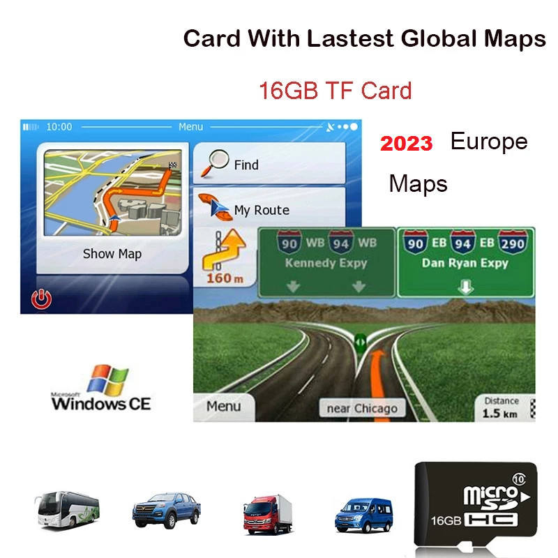 SD Card GPS HARTI Navigatie iGO PRIMO GPS TABLETE TELEFOANE GPS NAVI Europa  2023 | Okazii.ro