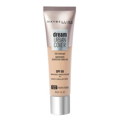 Fond de ten, Maybelline, Dream Urban Cover SPF50, 122 Creamy Beige, 30 ml foto