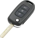 Carcasa Cheie Tip Briceag Techstar pentru Renault Kadjar, Captur, Megane, Clio, Koleos, Scenic, Laguna, Fluence - 3 Butoane