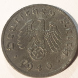 Germania Nazista 1 reichspfennig 1940 F / Stuttgart, Europa