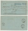 ROMANIA 1865 Retur Recipisa cu combinatie rarisima de stampile Bacau Iasi Mihaileni