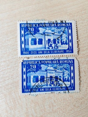 Set timbre 1954, &amp;quot; 10 ani de la eliberare&amp;quot; foto