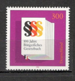 Germania.1996 100 ani Carta ptr. drepturi civile MG.883, Nestampilat