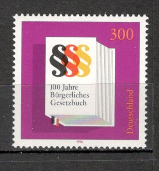 Germania.1996 100 ani Carta ptr. drepturi civile MG.883 foto