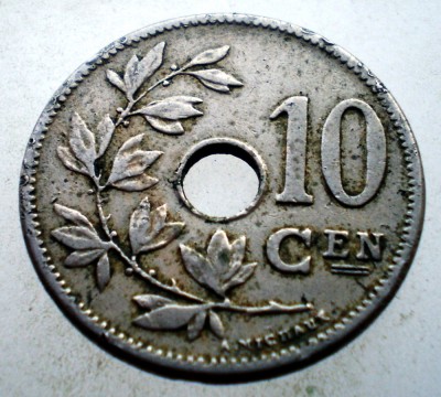 7.154 BELGIA 10 CENTIMES 1905 BELGIE foto