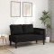 vidaXL Șezlong cu perne, negru, material textil 4007581
