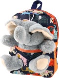 Rucsac plus pentru copii cu jucarie elefant albastru