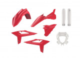 Kit plastice Beta RR 2T 4T 20- 22 Alb Rosu, Polisport