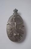 Insigna Pregătire Premilitara cls II argintata, stare impecabila, acul original