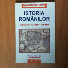 h5a Istoria romanilor - subiecte rezolvate si explicate - Mariana Gavrila