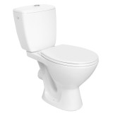 Vas wc cu rezervor + mecanism + capac, set Cersanit Keops Eko 623, alb, evacuare orizontala, montaj pe pardoseala