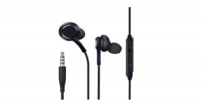 Casti Audio pentru AKG Samsung S10, S10+, S9, S9+, S8, S8+, Jack, microfon, volum control, Negru foto