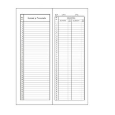 Condica Prezenta 1/2, 16 File/Carnet - Formular Tipizat pentru Pontaj Angajati foto