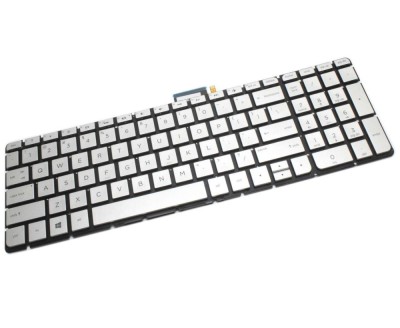 Tastatura HP Argintie SN6143BL2 iluminata layout US fara rama enter mic, V150602CK1 iluminata layout US fara foto
