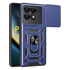 Husa Antisoc Xiaomi Poco F6 Pro cu Protectie Camera Albastru TCSS