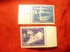 Serie DDR 1950 - Sporturi de iarna , 2 valori, Nestampilat