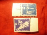 Serie DDR 1950 - Sporturi de iarna , 2 valori, Nestampilat