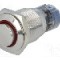 Intrerupator anti-vandalism, ON-(ON), &Oslash;16mm, ONPOW - LAS2GQH-11E/R/24V/S/FP