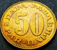 Moneda 50 PARA - RSF YUGOSLAVIA, anul 1977 * cod 2072 B