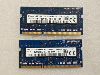 Kit memorie RAM Hynix 8GB (2 x 4GB) PC3-12800 DDR3L 1600MHz 1.35V foto