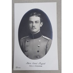 PRINTUL ERNST AUGUST DUCE DE BRAUNSCHWEIG , CARTE POSTALA ILUSTRATA , MONOCROMA, PERIOADA PRIMULUI RAZBOI MONDIAL