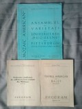 3 caiete program Oficiul de Spectacole și Turnee Artistice / O.S.T.A. (1960, 1961, 1969 - Teatrul American de Balet, Ansamblul de Varietăți al Univers
