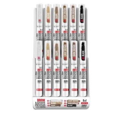 Set 12 bucati Gel styling corector sprancene 8 in 1 Brow Artist Revers, 7 ml foto